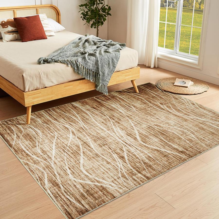 【並行輸入品】 WITSHOCK 6x9 Living Room Rug Washable Area Rug Modern Abstract R_3
