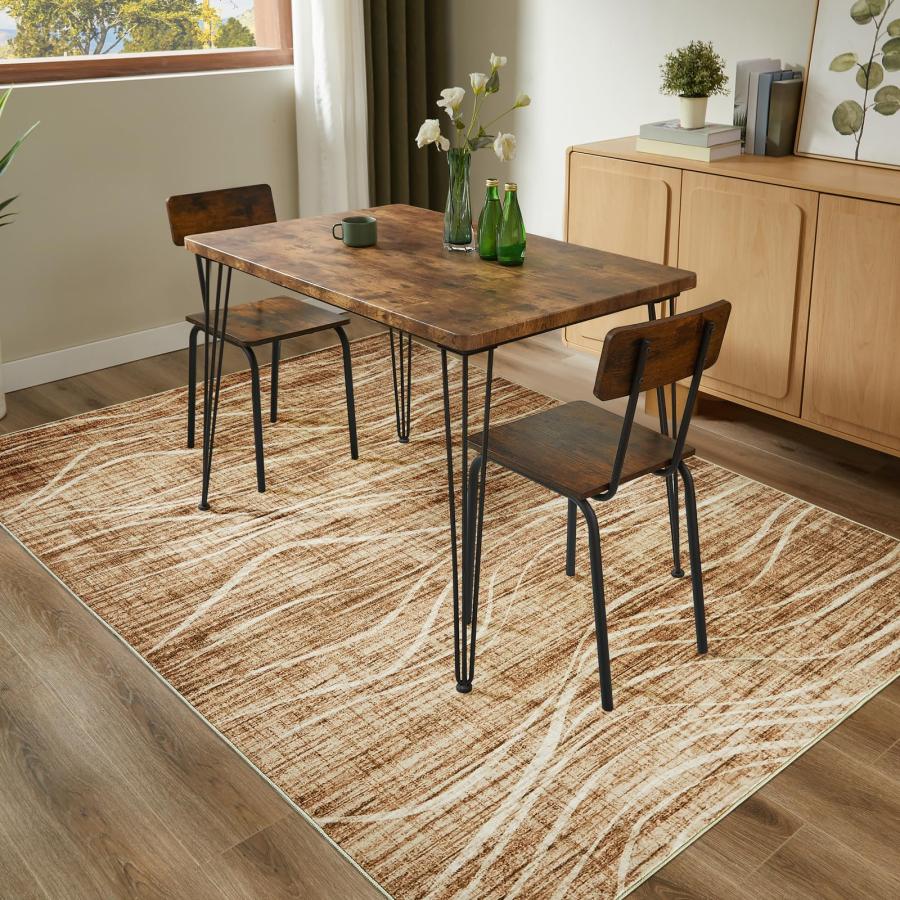 【並行輸入品】 WITSHOCK 6x9 Living Room Rug Washable Area Rug Modern Abstract R_6