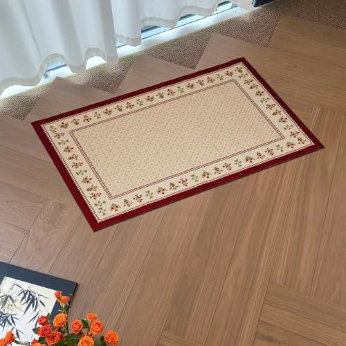 【並行輸入品】 Thin Bathroom Rugs | Non Slip Rubber Backed， Fast Dry Shower Mat