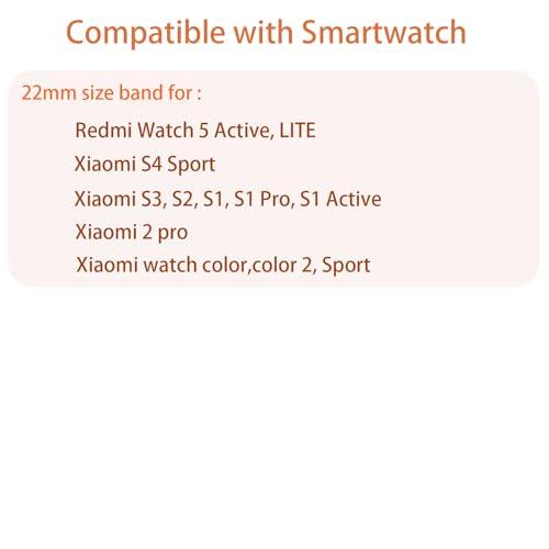 【並行輸入品】Redmi Watch 5 Activeバンド、22mmクイックリリースステンレススチールメタル交換用ストラップ、Redmi Wa_4