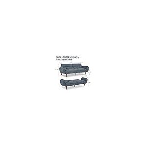 【並行輸入品】 liuyouhom 75″ Convertible Futon Sofa Bed， Small Futon Couch with