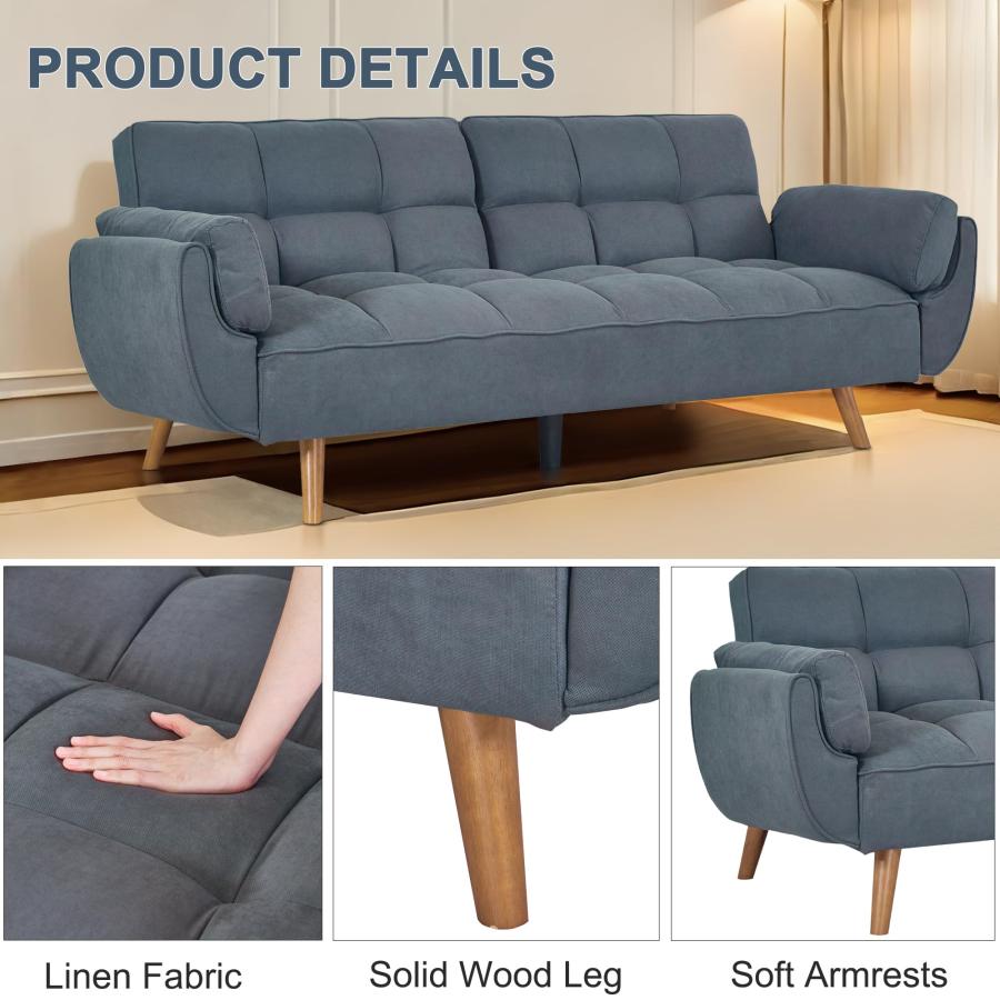 【並行輸入品】 liuyouhom 75″ Convertible Futon Sofa Bed， Small Futon Couch with