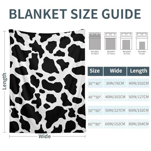 【並行輸入品】カウプリントフリーススローブランケット 50 x 60インチ カウチ/ソファベッド用、スーパーソフトで心地よいプラッシュマイクロフ_4