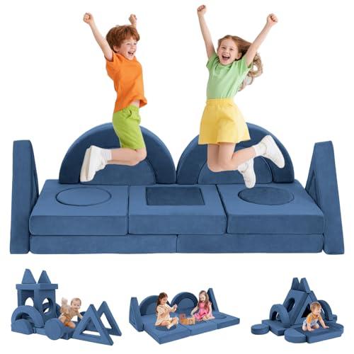 【並行輸入品】 Nevsokio 16PCS Modular Kids Play Couch Versatile Toddler Sofa Be_1