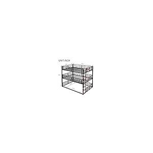 【並行輸入品】 Bellemave Metal Triple Bunk Beds with Full Length Guardrails， Qu_8