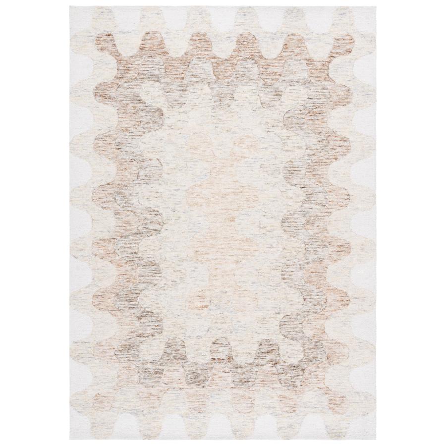 【並行輸入品】 SAFAVIEH Area Rug 4x6 Harvest Collection Beige & Brown， Hand_3