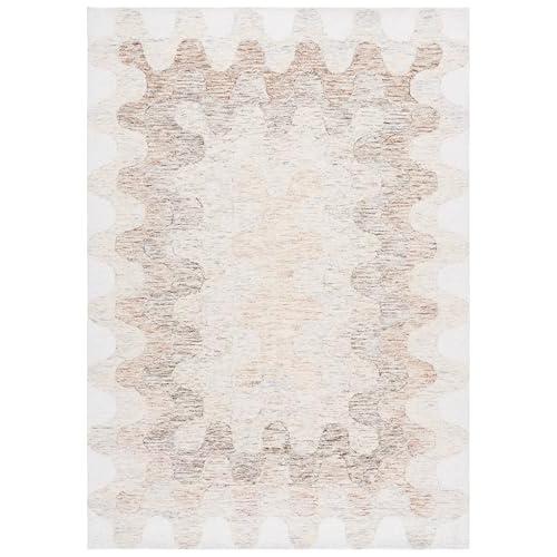 【並行輸入品】 SAFAVIEH Area Rug 4x6 Harvest Collection Beige & Brown， Hand_4