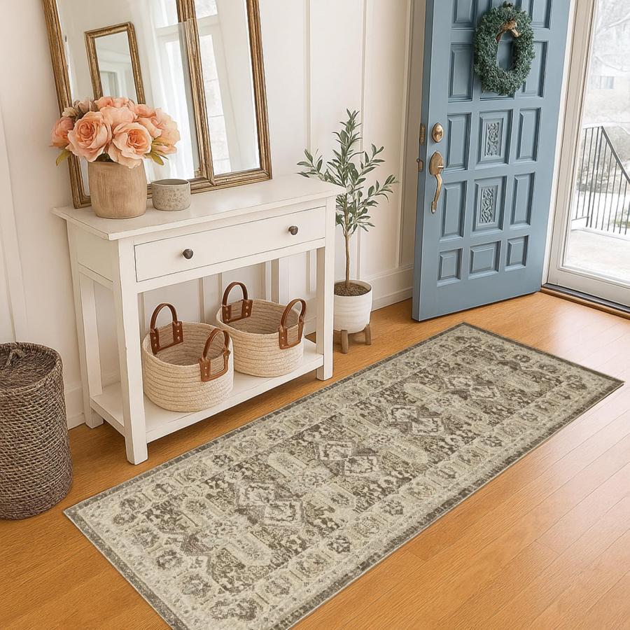 並行輸入品】Fame Rugs ヴィンテージ トルコランナーラグ 2フィート2