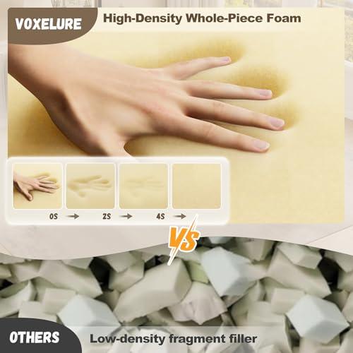 【並行輸入品】Voxelure コーデュロイ 折りたたみソファベッド、グレー、シングル Folding Sofa Bed， Convertibl_7