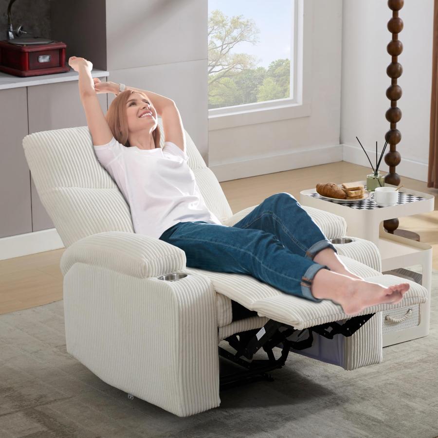 【並行輸入品】 Manual Recliner Chair with Pull Ring， 3 Position 140° Reclining_3