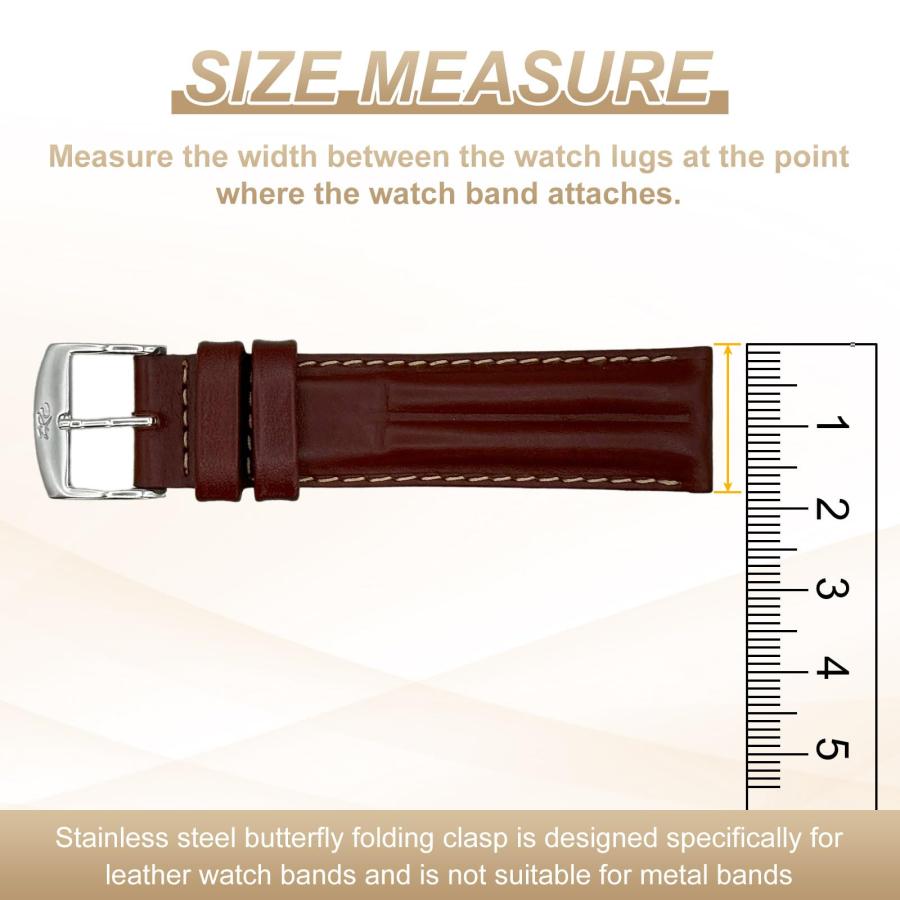 【並行輸入品】HARFINGTON ステンレススチール デプロイメントクラスプ、12mm バタフライフォールディングバックル スプリングバーと取の画像