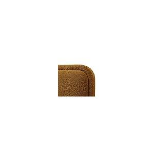 【並行輸入品】 BOWERY HILL Upholstered Queen Platform Bed, Mustard Boucle Fabriの画像