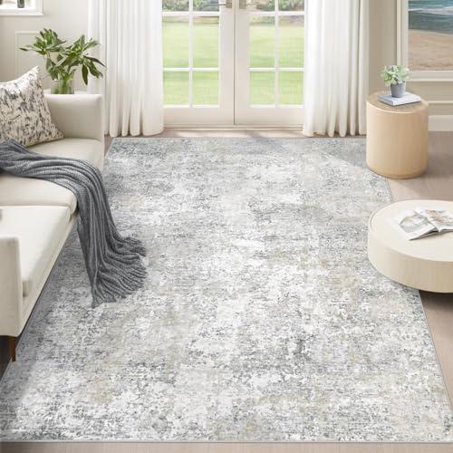 【並行輸入品】 5x7 Area Rugs for Living Room， Washable Modern Abstract Large Ar_1