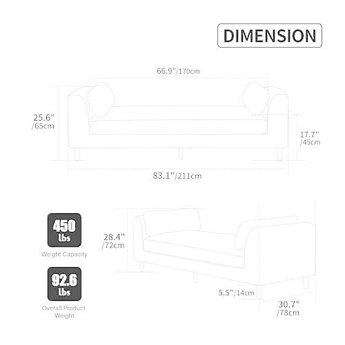 【並行輸入品】 mikibama 83.1" Extra Long Ottoman Bench for Bedroom，Oversized Ch_4
