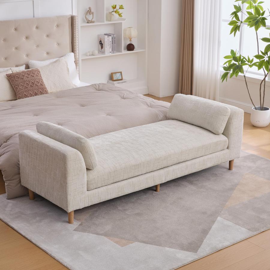 【並行輸入品】 mikibama 83.1" Extra Long Ottoman Bench for Bedroom，Oversized Ch_6