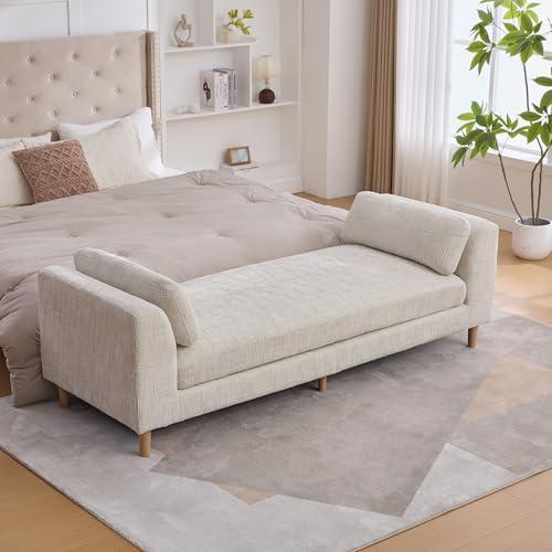 【並行輸入品】 mikibama 83.1" Extra Long Ottoman Bench for Bedroom，Oversized Ch_7
