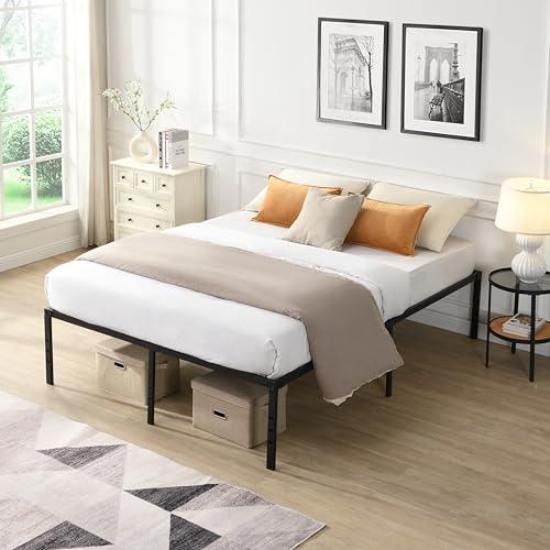 【定価150万】アルテリ社 キングサイズ フレーム訳有＋フットベンチ美品付 並行輸入品】 King Size Bed Frame, Heavy Duty Metal Platform Frame