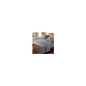 【並行輸入品】LBRO2M 100%コットンシーツセット 深いポケット 最大45.72cm 61.04cm、1000スレッドカウント キングサイ_2