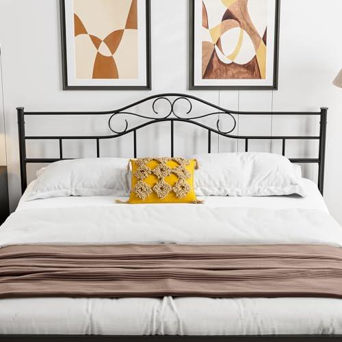 【並行輸入品】 IKIFLY Metal California King Size Headboard， Adjustable Height，