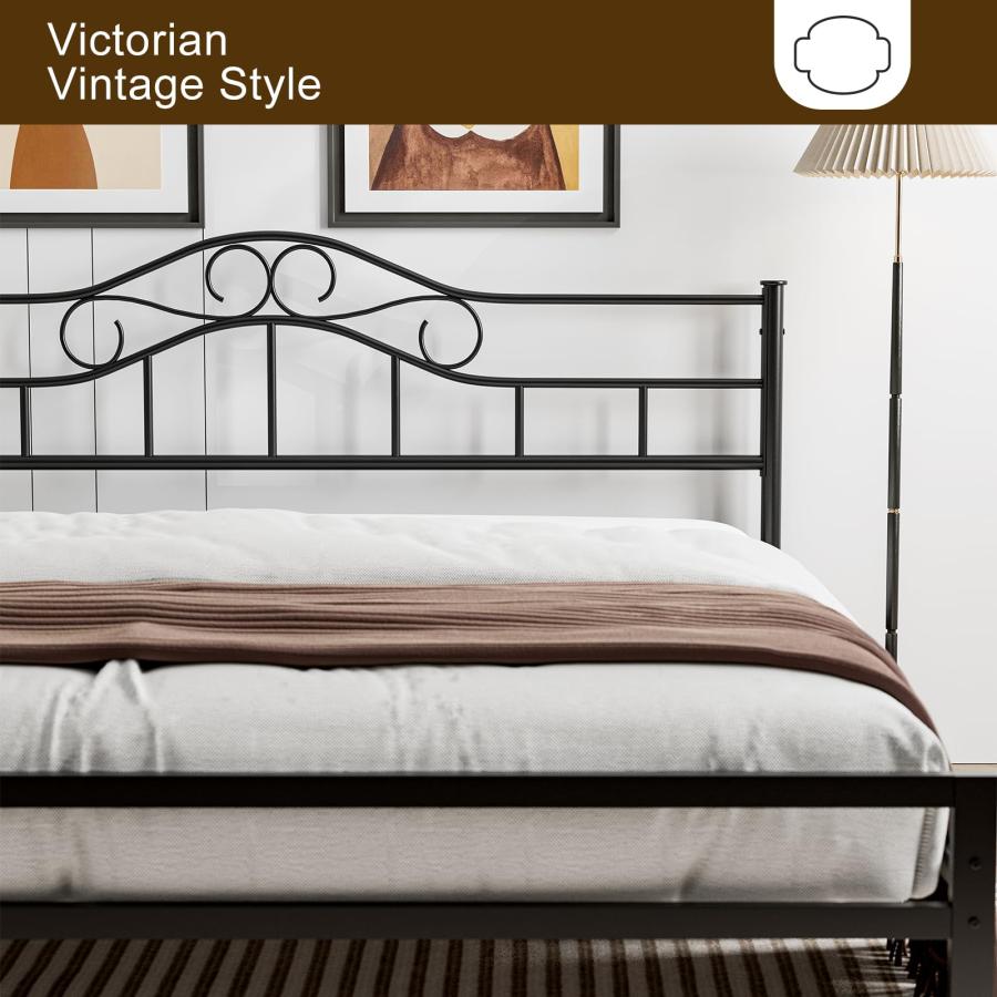 【並行輸入品】 IKIFLY Metal California King Size Headboard， Adjustable Height，