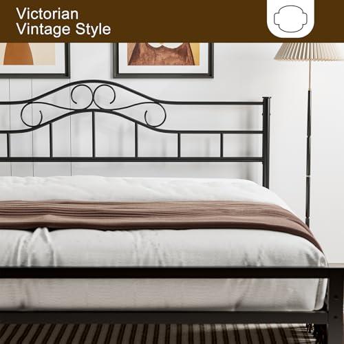 【並行輸入品】 IKIFLY Metal California King Size Headboard， Adjustable Height，