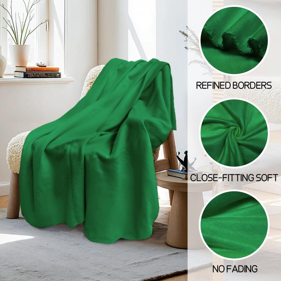【並行輸入品】 24 Pcs Fleece Blankets Bulk 60 x 50 in， Soft Lightweight Throw B_3