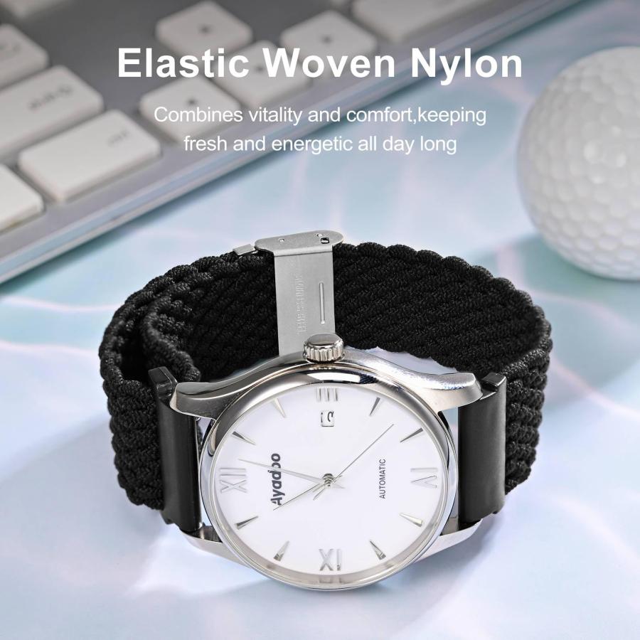 【並行輸入品】 Ayadoo Braided Nylon Watch Bands, Quick Release Replacement Watcの画像