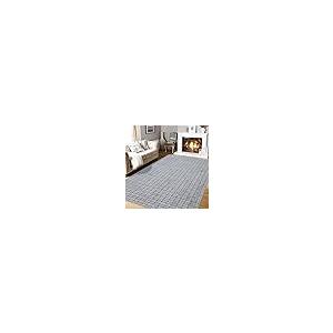 【並行輸入品】 COZYLOOM Bedroom Rugs 6x9， Washable Modern Plaid Rugs Non Slip L_2