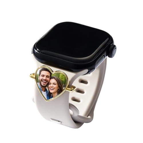 【並行輸入品】 SOUFEEL Custom Photo Watch Band Charm, Personalized Smart Watchの画像