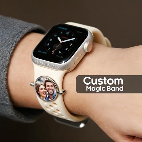 【並行輸入品】 SOUFEEL Custom Photo Watch Band Charm, Personalized Smart Watchの画像