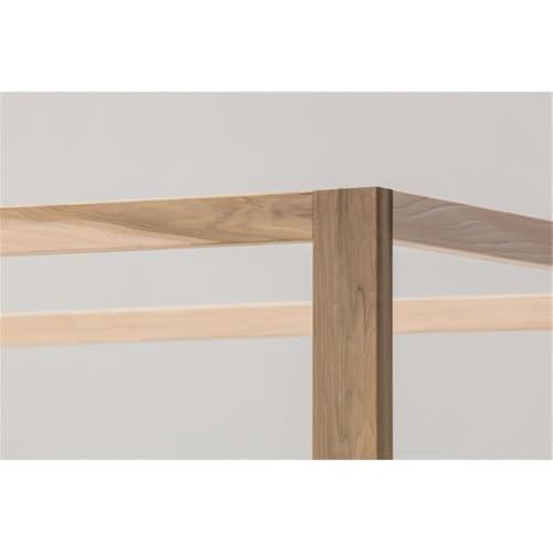【並行輸入品】 Pemberly Row Transitional Queen Size Canopy Bed, Solid Poplar Woの画像