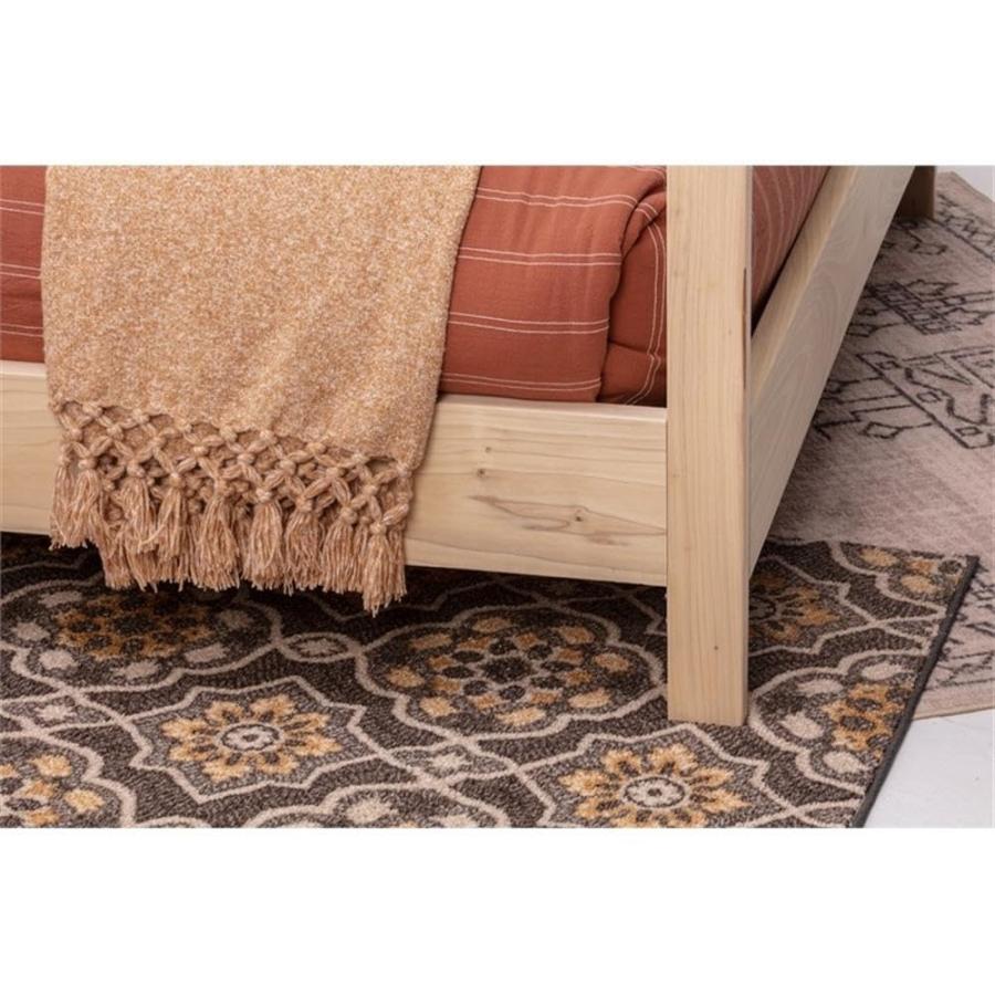 【並行輸入品】 Pemberly Row Transitional Queen Size Canopy Bed, Solid Poplar Woの画像