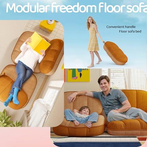 【並行輸入品】 Daneey Convertible Floor Sofa Bed Couch Bed Large Floor Pillow F