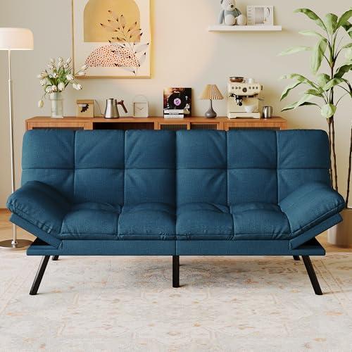 【並行輸入品】 AMICLIBER Convertible Futon Sofa Bed with Detachable Cushion，71"