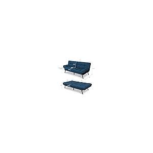 【並行輸入品】 AMICLIBER Convertible Futon Sofa Bed with Detachable Cushion，71"