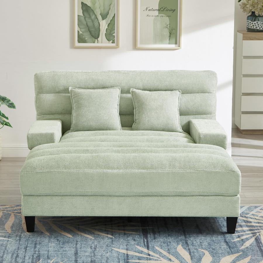 【並行輸入品】 Polibi 57.1" W Modern Chaise Lounge Sofa Bed with Adjustable 6 P_6