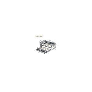 【並行輸入品】 SOFTSEA Twin Size Daybed with Trundle & 3 Storage Drawers， Corne_8