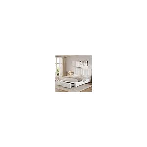 【並行輸入品】 BTHFST Queen Size Bed Frame with Storage Drawers， Cloud Upholste_2