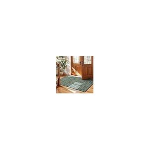 【並行輸入品】 Lessymo Floral Forest Green 3x5 Area Rugs for Entryway， Kitchen，_2