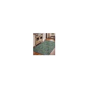 【並行輸入品】 Lessymo Floral Forest Green 3x5 Area Rugs for Entryway， Kitchen，_8