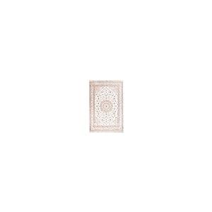 【並行輸入品】 Yilong Carpet 6x9ft White Silk Area Rug Hand Knotted Medallion Bの画像