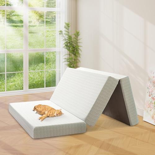 【並行輸入品】 Opoiar Tri Folding Mattress 6 Inch Full Memory Foam Trifold Matt_1