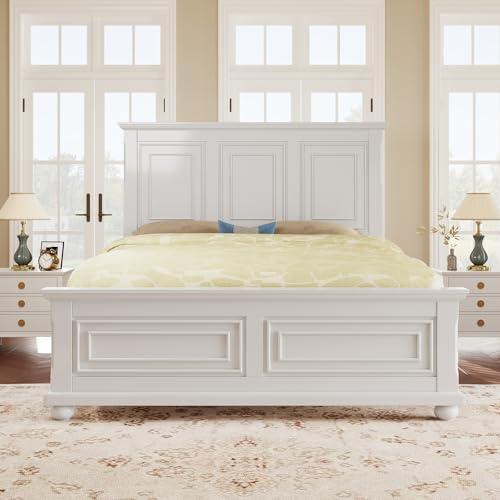 【並行輸入品】 Traditional Town and Country Style Wood Vintage Queen Bed Frame_1