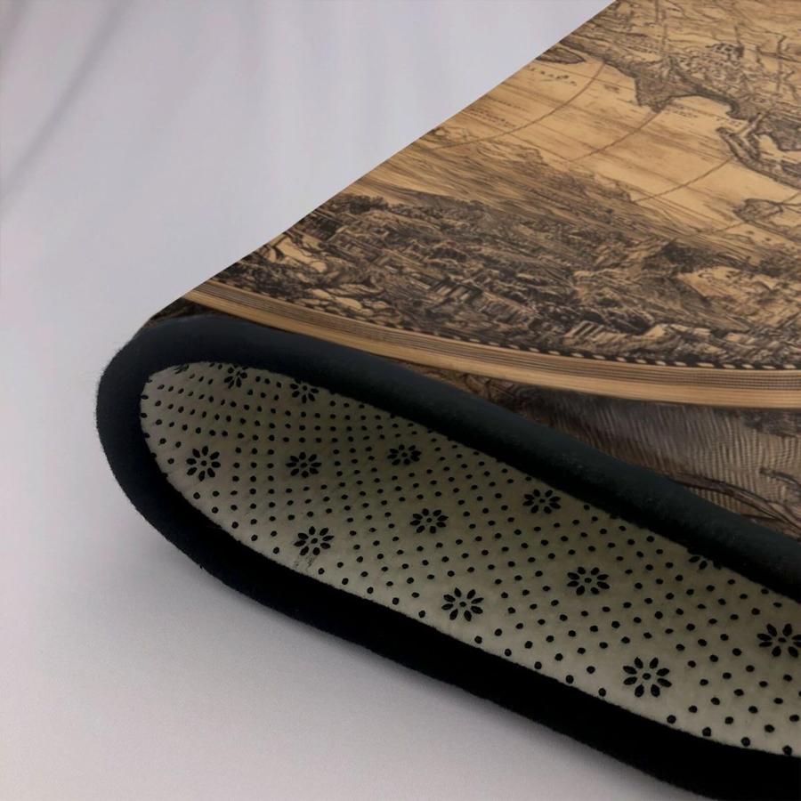 【並行輸入品】 DJYQBFA Map of The World Rugs for Living Room Bedroom Washable Aの画像