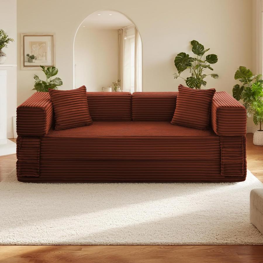 ソファーベッド　noxi 並行輸入品】 Sectional Boneless Couch Convertible Sofa Bed, 78
