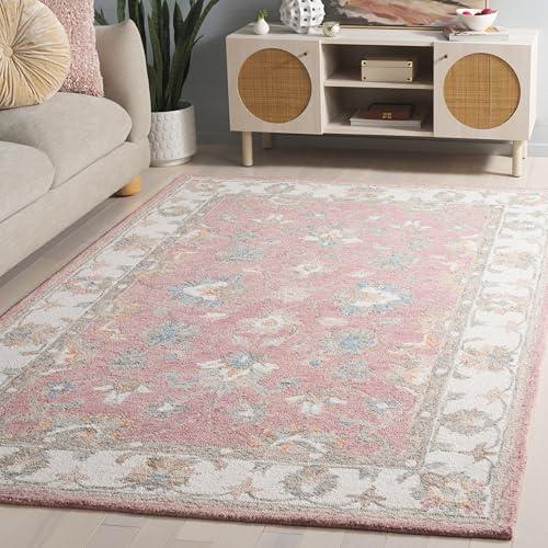 【並行輸入品】 SAFAVIEH Heritage Collection Area Rug 2'3" x 8' Runner， Pink &_4