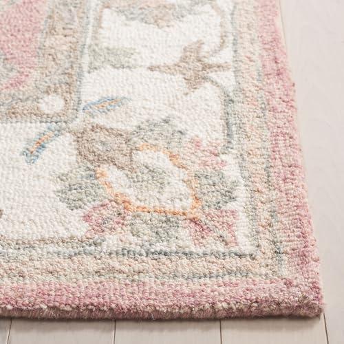 【並行輸入品】 SAFAVIEH Heritage Collection Area Rug 2'3" x 8' Runner， Pink &_7