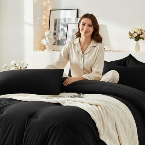【並行輸入品】 Easthome Oversized King Comforter Set 7 Pieces Ultra Soft Bed_4