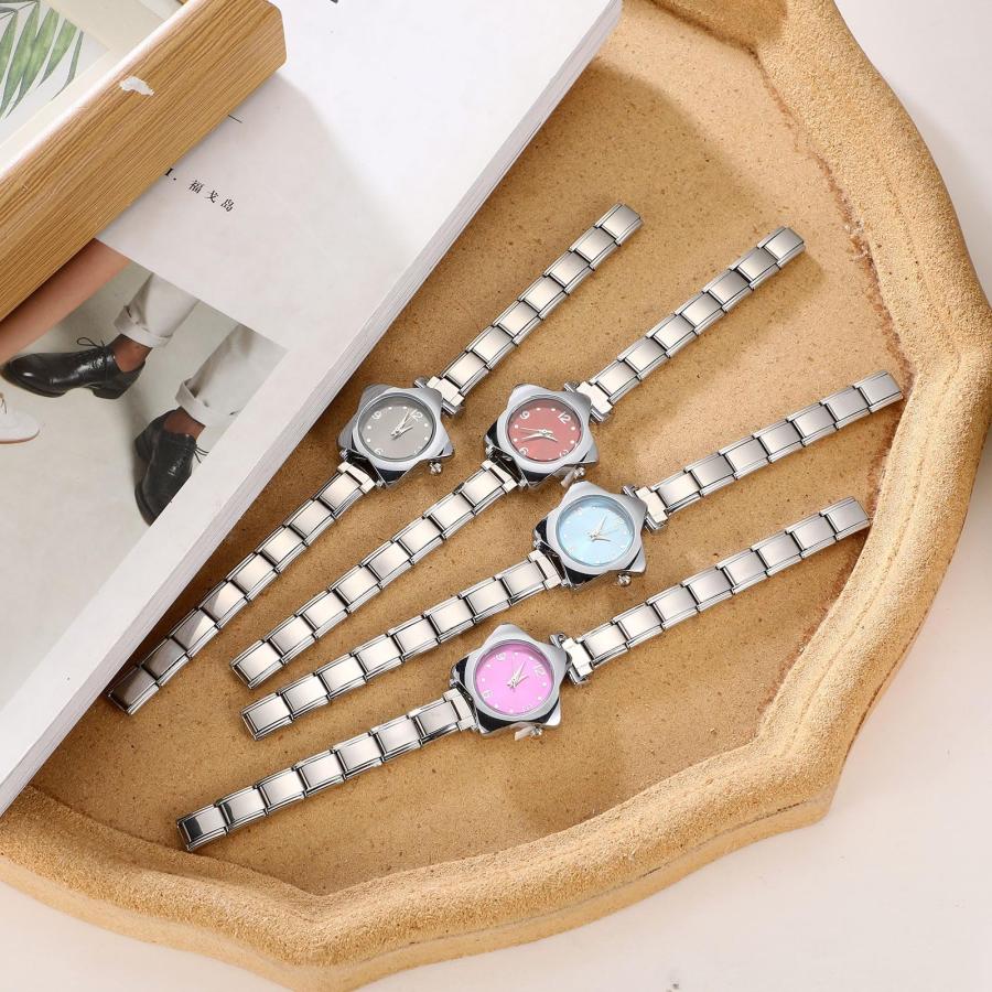 【並行輸入品】 papasgix Italian Charm Bracelet Gold Silver Watches for women meの画像