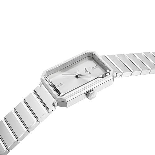 【並行輸入品】Tissot SRV、女性用スイスクォーツウォッチ、ステンレススチールケース、シルバーダイヤル、T1601101103300 Tiの画像